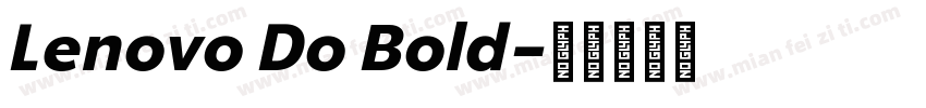 Lenovo Do Bold字体转换